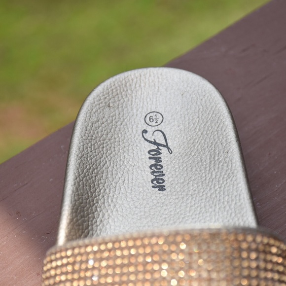 Forever Jeweled Slide Ons, Never Worn - Picture 5 of 5